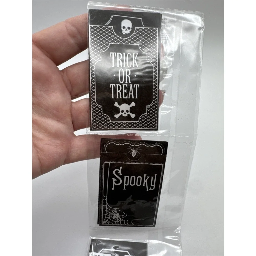 Martha Stewart Crafts Happy Halloween Gift‎ Tag Set 8 Gothic Lace Party Supply